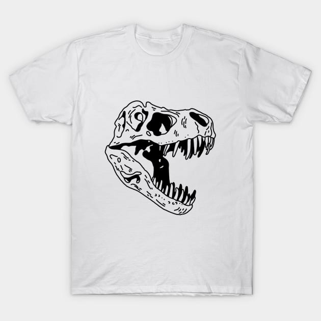 T-REX SKULL T-Shirt by rakastuff
